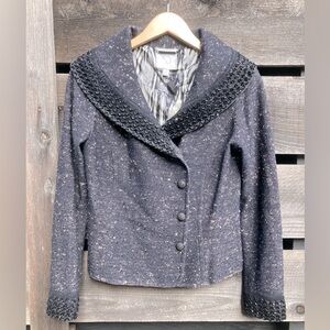 St John Couture | Beaded Jacket | Size: 4 | Color: Black